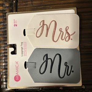 Miamica Double Luggage Mr. and Mrs. Tag Set